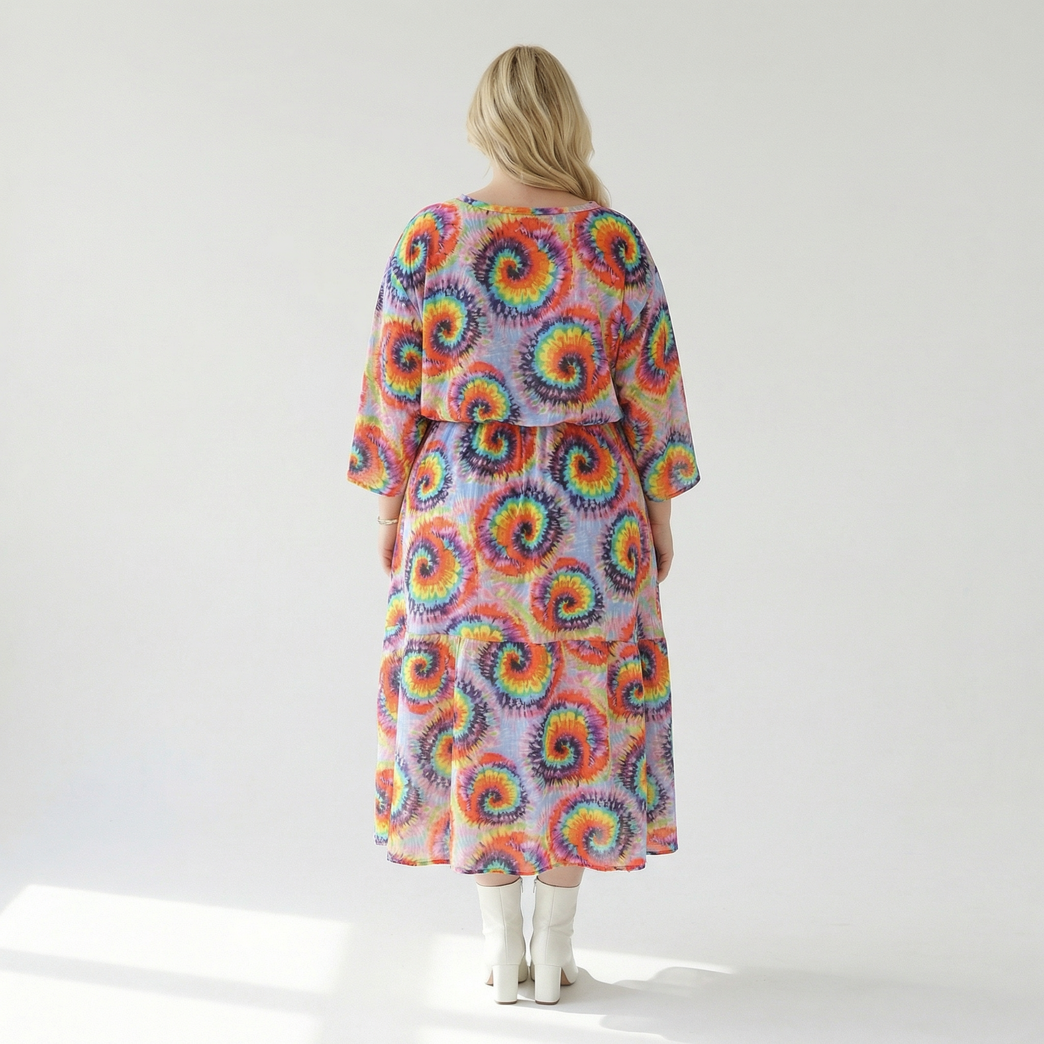  A-Form Kleid von AKH Fashion aus Baumwolle, 1503.07112, Multicolor, Farbmix, Ausgefallen