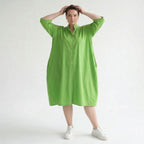 Legere Oversize Bluse in stilvollem Lagenlook mit feiner, leichter Popeline für besondere Momente, Apfelgrün