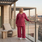 Ausgefallenes Oversize Shirt im zeitlosen Lagenlook aus weich fließendem Jacquard mit Struktur, Fuchsia