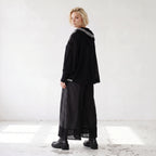 Damen Hose Lagenlook Baumwolle Schwarz, weites Bein, Oversize große Größen – AKH Premium