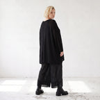 Damen Shirt Lagenlook Baumwolle Schwarz, A-Linie, Oversize große Größen – AKH Premium