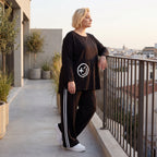 Sweatshirt mit Smileyprint und asymmetrischer Tasche aus weichem French Terry Rundhals