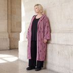 Offener Kapuzencardigan in Weinrot weich leicht und gerade geschnitten für Winterlooks