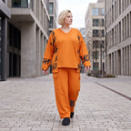 Ballonhose aus Fleece mit Stretch in legerer Form mit Taschen und Klappenverschluss
