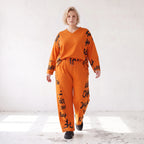 Fleece Ballonhose mit Stretch und Schnürbund in lässiger Form aus Italien für Wintertage