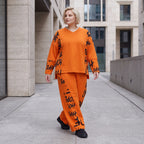 Fleece Ballonhose mit Stretch und Schnürbund in lässiger Form aus Italien für Wintertage