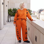 Fleece Ballonhose mit Stretch und Schnürbund in lässiger Form aus Italien für Wintertage