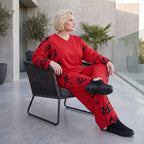 Warme Fleece Ballonhose mit elastischem Bund und Schnürung in legerer Winterform