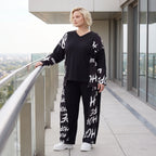 Ballonhose aus weichem Fleece mit Schnürbund und schmal zulaufendem Bein für den Winter
