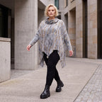 Wintershirt aus Baumwolljersey in A-Linie mit Rollkragen und Tunnelzug kuschelig weich