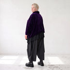 Flauschiger Velour Überwurf mit Rollkragen im kastigen Schnitt kuschelig warm für Winter