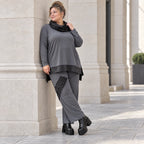 Jerseyhose mit elastischem Bund aus weichem Stretchstoff im geraden Komfortschnitt