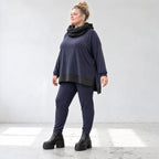 Winter Karottenleggings aus warmem Viskosejersey mit Stretch und bequemem Dehnbund