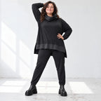 Bequeme Jerseyleggings aus Viskose mit Elasthan im Karottenschnitt mit Elastikbund