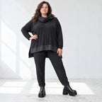 Bequeme Jerseyleggings aus Viskose mit Elasthan im Karottenschnitt mit Elastikbund