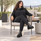 Bequeme Jerseyleggings aus Viskose mit Elasthan im Karottenschnitt mit Elastikbund