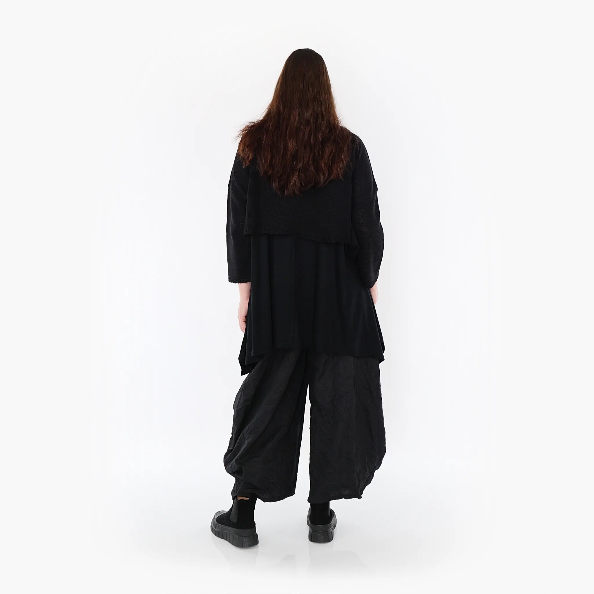  AKH Fashion Überwurf in kastiger Form, aus Baumwolle, 1110.02430, Schwarz, Schick, Modern