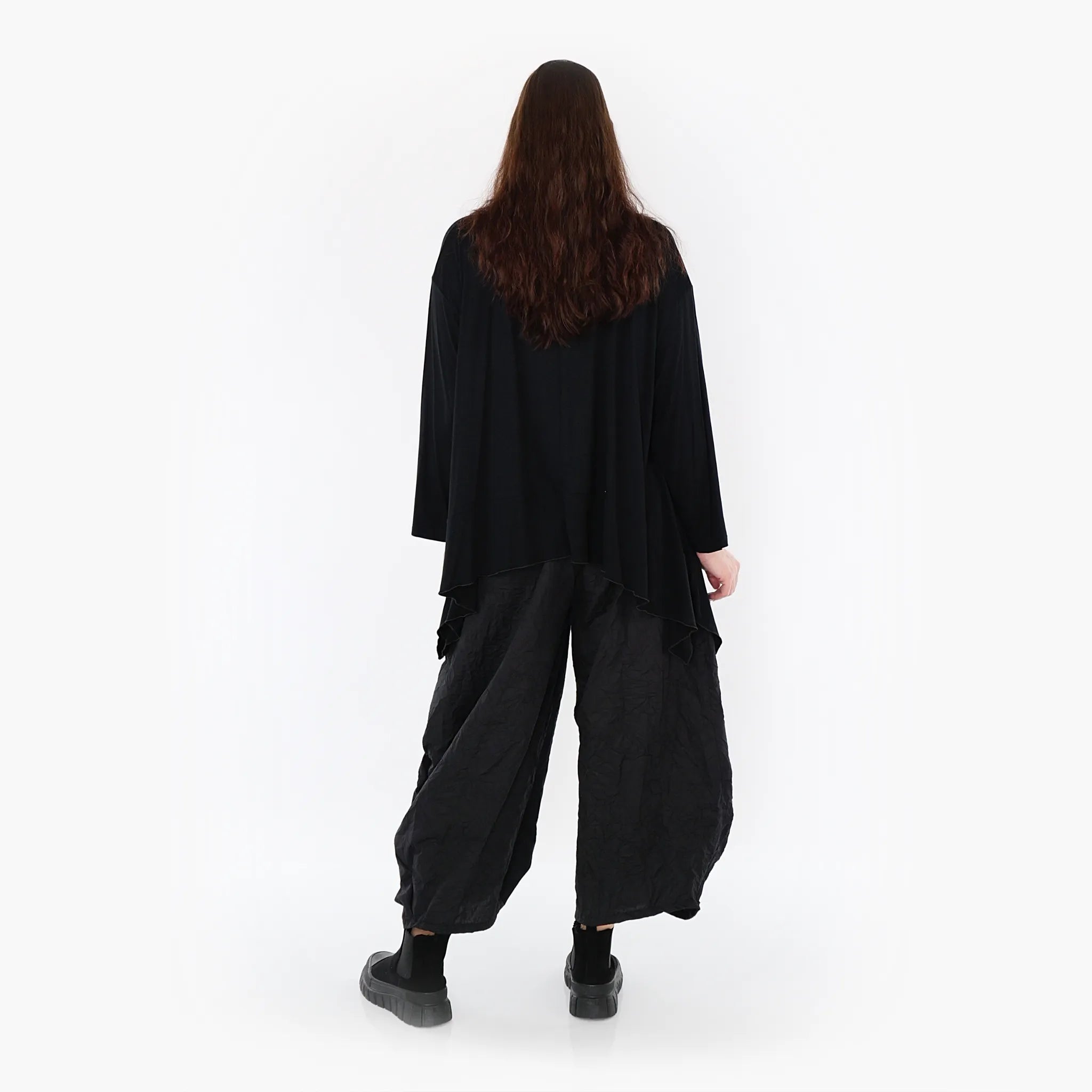  A-Form Bigshirt von AKH Fashion aus Viskose, 1233.01078, Schwarz, Schick, Modern, Bequem