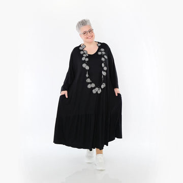 Ballonkleid von AKH Fashion aus Viskose, 1233.06712, Schwarz, Ausgefallen, Zeitlos, Schick