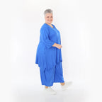 Ballonhose von AKH Fashion aus Viskose, 1233.08069, Royalblau, Ausgefallen, Zeitlos