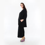 AKH Fashion Bigshirt in Glocken-Form, aus Viskose, 1233.01892, Schwarz, Ausgefallen, Zeitlos
