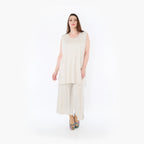  AKH Fashion Hose in gerader Form, aus Viskose, 1233.00225, Beige, Ausgefallen, Zeitlos
