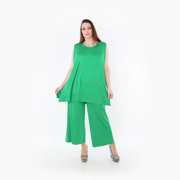  AKH Fashion Top in gerader Form, aus Viskose, 1233.06675, Grün, Ausgefallen, Zeitlos