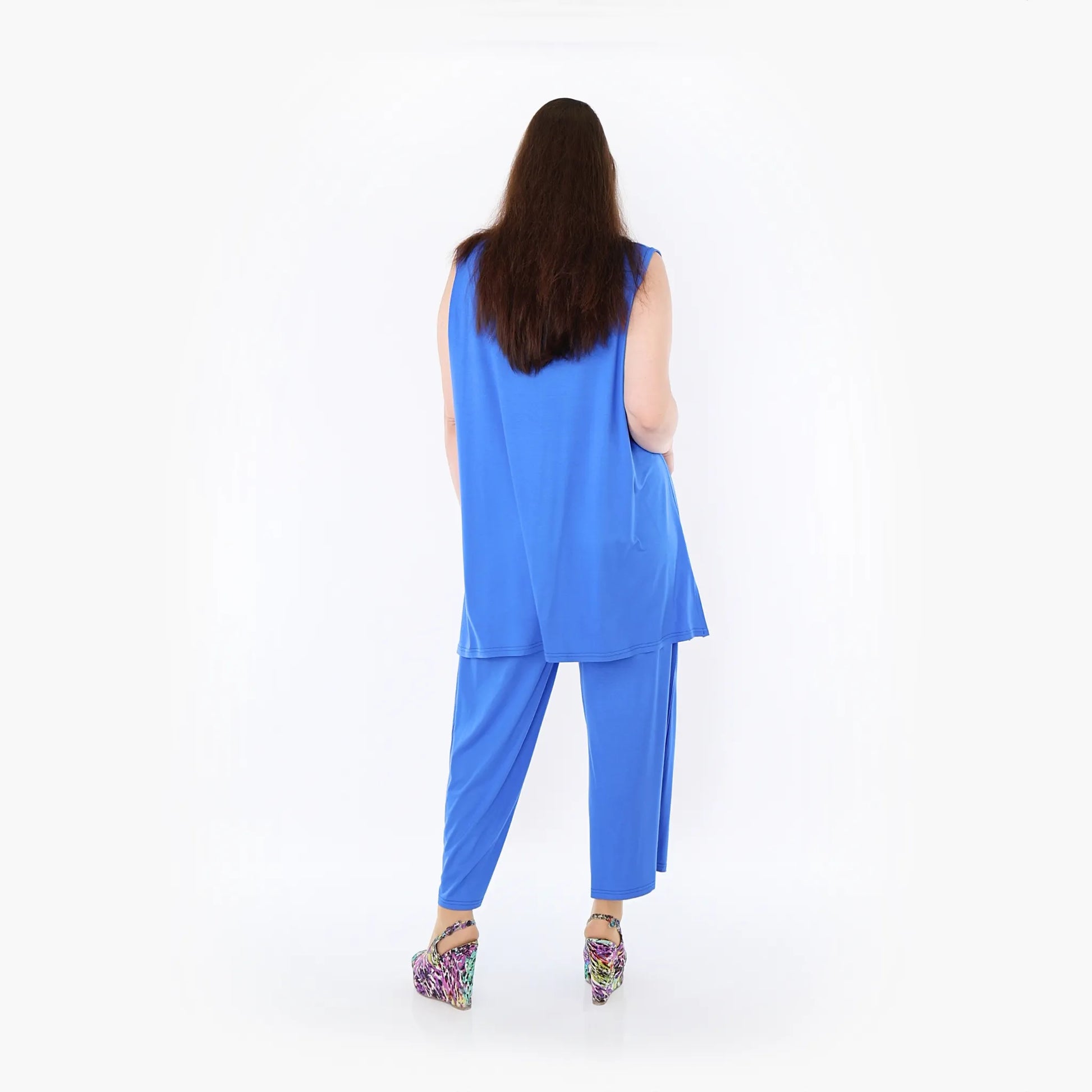  AKH Fashion Top in gerader Form, aus Viskose, 1233.06675, Royalblau, Ausgefallen, Zeitlos