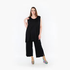 AKH Fashion Top in gerader Form, aus Viskose, 1233.06675, Schwarz, Ausgefallen, Zeitlos