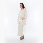 AKH Fashion Bigshirt in gerader Form, aus Viskose, 1233.07054, Beige, Ausgefallen, Zeitlos