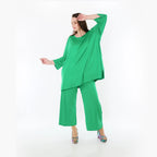  AKH Fashion Bigshirt in gerader Form, aus Viskose, 1233.07054, Grün, Ausgefallen, Zeitlos