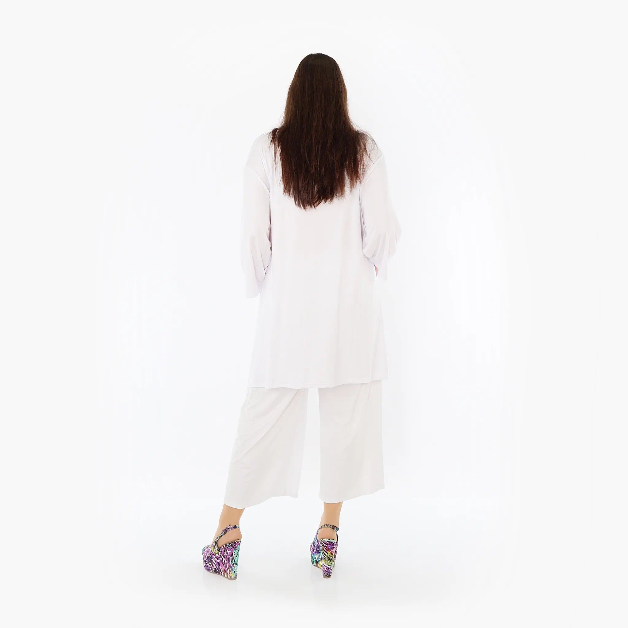  AKH Fashion Bigshirt in gerader Form, aus Viskose, 1233.07054, Weiß, Ausgefallen, Zeitlos