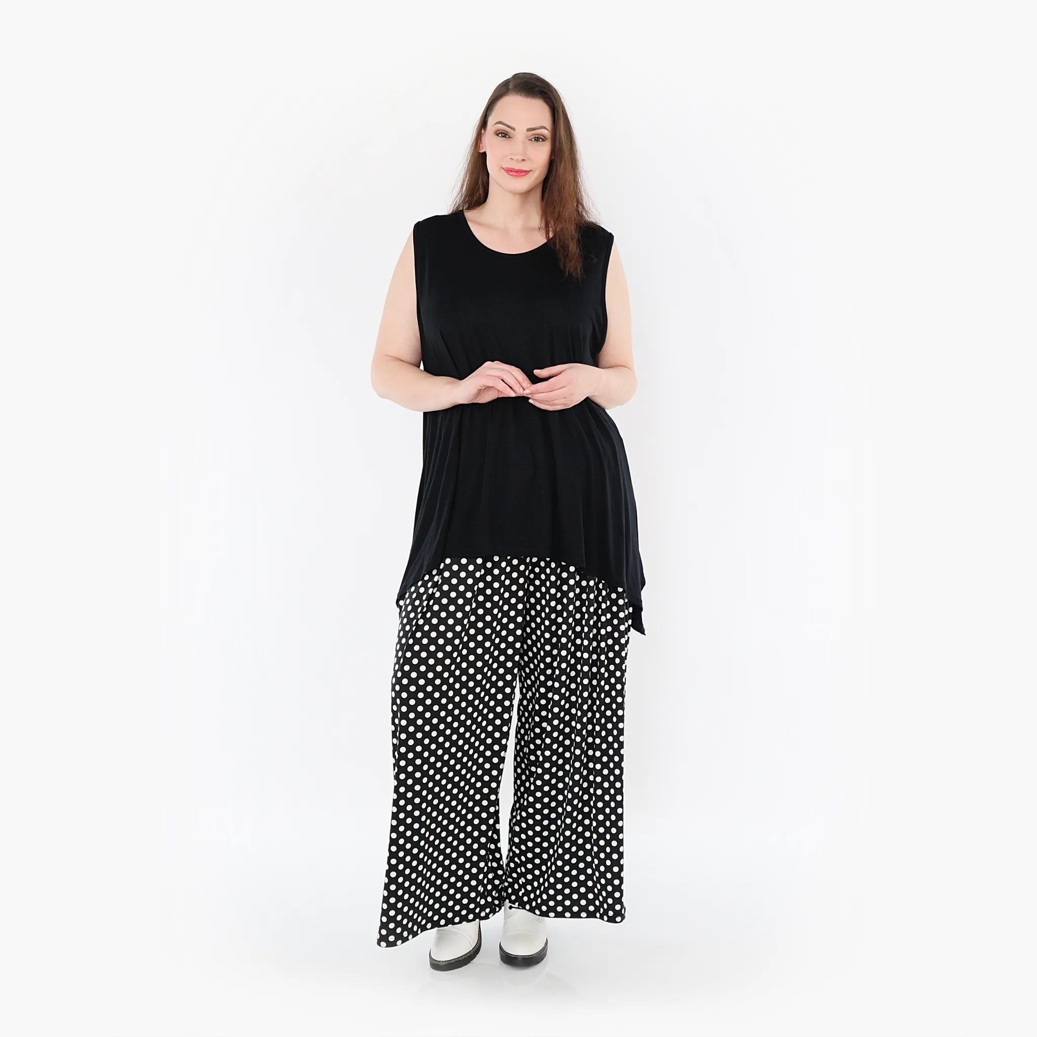 Marlene Hose von AKH Fashion aus Materialmix, ausgefallene, zeitlose Lagenlook Mode
