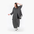  A-Form Jacke von AKH Fashion aus Materialmix, 1289.06842, Schwarz/Weiß, Schick, Modern
