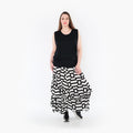  Ballonrock von AKH Fashion aus Materialmix, 1314.07559, Weiß/Schwarz, Kariert, Schick