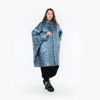  AKH Fashion Jacke in kastiger Form, aus Polyester, 1387.06826, Eisblau, Grafik, Schick