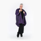  A-Form Jacke von AKH Fashion aus Polyester, 1404.07015, Violett, Schick, Modern, Bequem