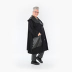  Ballonmantel von AKH Fashion aus Polyester, 1414.07002, Schwarz, Schick, Modern, Bequem