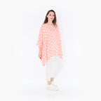  A-Form Bigshirt von AKH Fashion aus Viskose, 1417.00593, Rosa/Weiß, Schick, Modern, Bequem