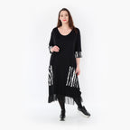  Ballonkleid von AKH Fashion aus Viskose, 1418.05909, Schwarz/Weiß, Schick, Modern, Bequem