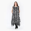  Ballon Tunika von AKH Fashion aus Baumwolle, 1418.06853, Schwarz/Weiß, Schick, Modern