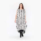  Ballon Tunika von AKH Fashion aus Baumwolle, 1418.06853, Weiß/Schwarz, Schick, Modern