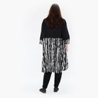  A-Form Shirt von AKH Fashion aus Viskose, 1418.06900, Schwarz/Weiß, Schick, Modern, Bequem