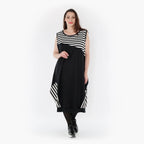  Ballon Tunika von AKH Fashion aus Viskose, 1419.06902, Ecru/Schwarz, Schick, Modern