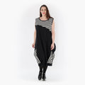  Ballon Tunika von AKH Fashion aus Viskose, 1419.06902, Ecru/Schwarz, Schick, Modern