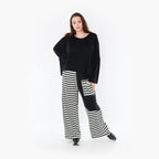 Oversize Damen Hose, AKH Fashion, Viskose, gerader Form, Lagenlook Mode, große Größen - SEELENlook