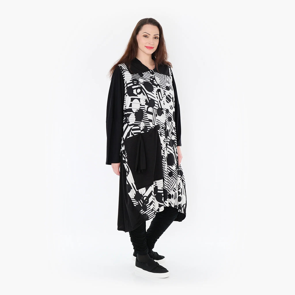 A-Form Weste von AKH Fashion aus Viskose, ausgefallene, zeitlose Lagenlook Mode
