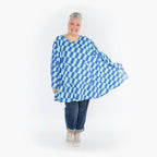 A-Form Shirt von AKH Fashion aus Baumwolle, ausgefallene, zeitlose Lagenlook Mode