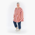 A-Form Shirt von AKH Fashion aus Baumwolle, ausgefallene, zeitlose Lagenlook Mode