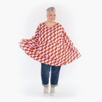 A-Form Shirt von AKH Fashion aus Baumwolle, ausgefallene, zeitlose Lagenlook Mode